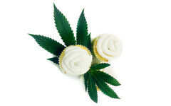 Cannabis cookie - cannabis cupcake maso konopne